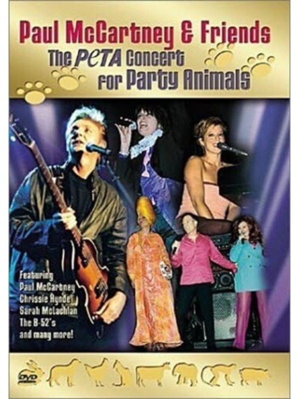 Paul McCartney & Friends The PETA Concert for Party Animals (DVD, Region 1) New!